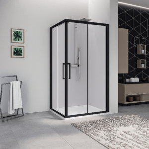 KUADRA 2 AH K2AH79LS-1H 79-81 LEFT CLEAR GLASS BLACK MATT