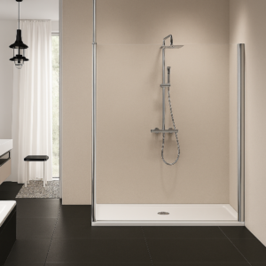 KUADRA H KUADH80-1K 77-80 CLEAR GLASS CHROME