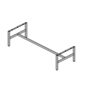 BLIND FURNITURE FITTINGS LEG 120 SABLE