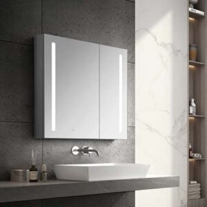 NGA201 MIRROR CABINET WITH LED 70X80X12
