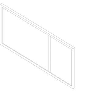 WD2917L-2 MIRROR WHITE MATT WITH TOUCH CONTROL SWITCH118X60