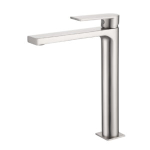 ALPHA BASIN MIXER LONG 01ALP120NI SATIN NICKEL