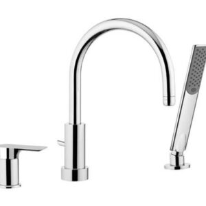 INFINITY BATH MIXER I07 3HOLE BLACK MATT