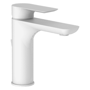 INFINITY BASIN MIXER SHORT I10 WHITE MATT