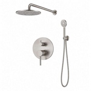 NIO SHOWER MIXER SET CONCEALED CFT206-BC BRUSHED S/STEEL