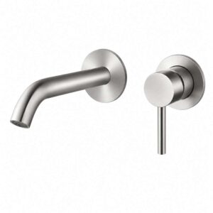 NIO BASIN WALL MIXER CONCEAL FW11D141BC BRUSHED S/STEEL
