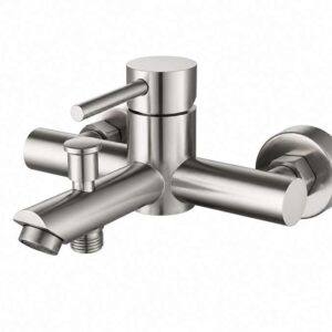NIO BATH MIXER FW41W115-BC BRUSHED S/STEEL