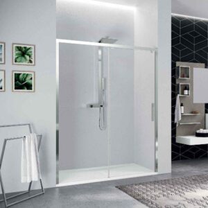 H STYLE 177-179 SHOWER PANEL WITH SLIDING DOOR HSTYLE180D-1K RIGHT CLEAR CHROME