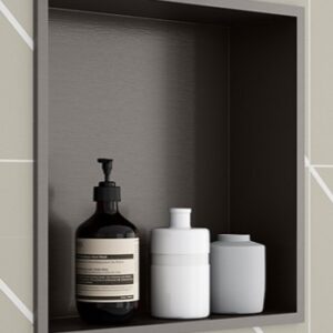 SHOWER NICHE NBK410 S/S 305 60X30X12 GUN GREY