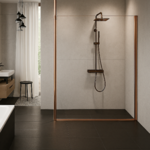 KUADRA H KUADH110-1R CLEAR BRUSHED RED GOLD