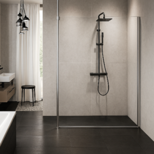 KUADRA H 90 KUADH90-1Z 87-90 CLEAR GLASS INOX