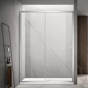 NAA6121 AQUA SLIDING 120X200 CLEAR POLISHED SILVER
