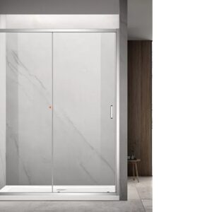 NAA6121 AQUA SLIDING 130X200 CLEAR POLISHED SILVER