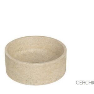 CERCHIO BASIN BEIGE 40X15
