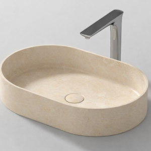 WD38335N BASIN 58X38X11 CREAM MARFIL
