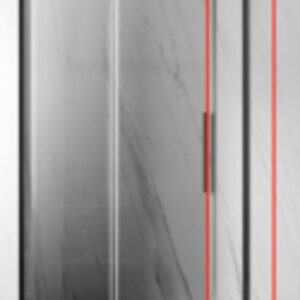 NNY6310A-6 SLIDING PANEL 80X200 CLEAR BRUSHED NICKEL