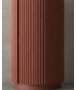 KL813002-40C CABINET 40X40X77 MORANDI RED LACQUERED