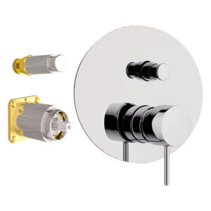 METRICA SHOWER MIXER MC09KB BRUSHED BLACK CHROME