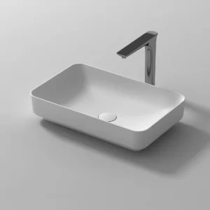 BASIN WD38653 WHITE MATT 68X438