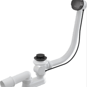 A55K-GM-B BATH POP UP WASTE AND TRAP GUN METAL BRUSHED MATT