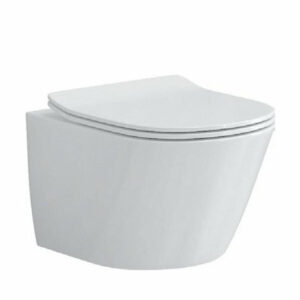 AQUOS 03S WC WALL WITH SEAT 53.5X36X36.5 WHITE MATT