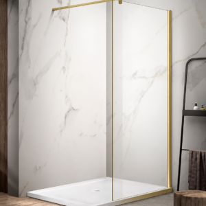 NAR6310 FRAMELESS WALK IN 80X170 BRUSHED GOLD