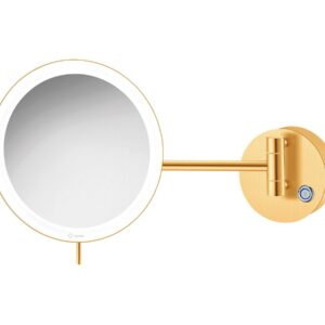 MR LED 701-PVD/02BR MAGNIFYING MIRROR WALL GOLDEN BRUSHED BRASS