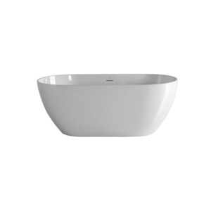 LOUNGE OVAL BATH 100311342 GLOSSY WHITE 150X75