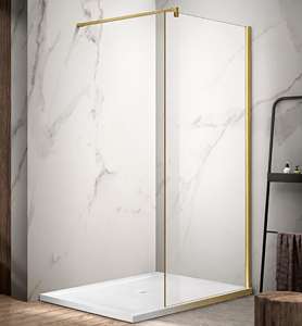 NAR6310-1 AQUA WALK IN 65X170 BRUSHED GOLD