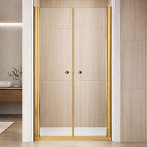 NAX6221-3 DOUBLE PIVOT DOOR 230X119 BRUSHED GOLD