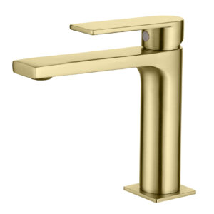 ALPHA SINGLE LEVER BATH MIXER 01ALP427OC BRUSHED GOLD