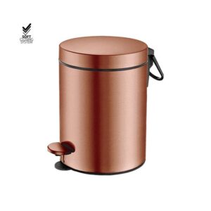 90605-PVD/10BR WASTE PAPER BASKET 5LT RED COPPER BRUSHED PVD