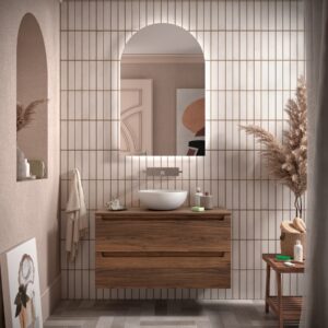 MONTERREY 600 2 METALLIC DRAWERS WALNUT MAYA 102941