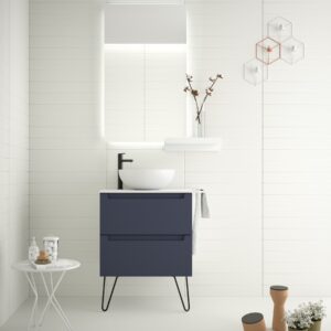 MONTERREY 600 2 METALLIC DRAWERS NIGHT BLUE 81726