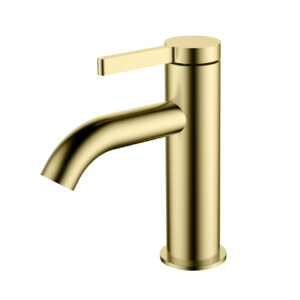 URBAN FLOW SINGLE LEVER BASIN MIXER 01URF100OC BRUSHED GOLD