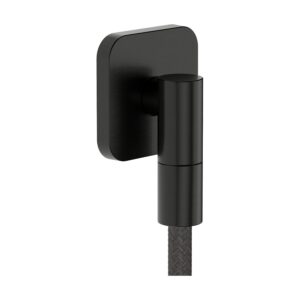 FIXFIT WALL OUTLET SOFTSQUARE 28884340 BRUSHED BLACK CHROME